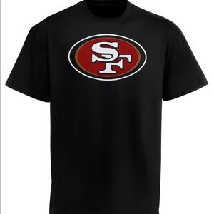 San Francisco 49ers Black team logo T-shirt